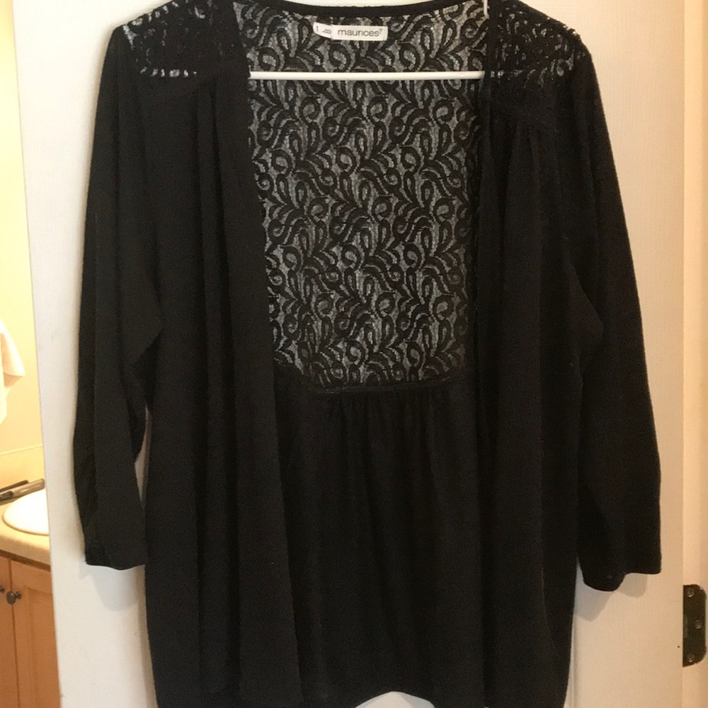 Maurice’s Black 3/4 sleeve cardigan